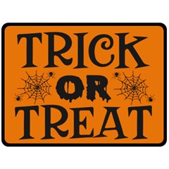 Trick Or Treat Fleece Blanket (large)  by ConteMonfrey