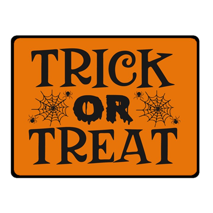 Trick or treat Double Sided Fleece Blanket (Small) 