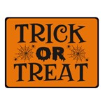 Trick or treat Double Sided Fleece Blanket (Small)  45 x34  Blanket Back