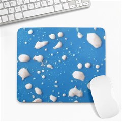 Ice Cream Bubbles Texture Large Mousepad by dflcprintsclothing