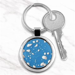 Ice Cream Bubbles Texture Key Chain (round) by dflcprintsclothing