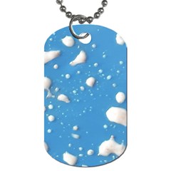 Ice Cream Bubbles Texture Dog Tag (two Sides) by dflcprintsclothing