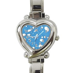 Ice Cream Bubbles Texture Heart Italian Charm Watch by dflcprintsclothing