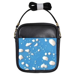 Ice Cream Bubbles Texture Girls Sling Bag by dflcprintsclothing