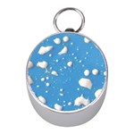 Ice Cream Bubbles Texture Mini Silver Compasses Front