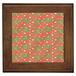 Christmas textur Framed Tile Front