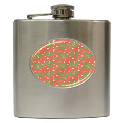 Christmas Textur Hip Flask (6 Oz) by artworkshop