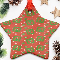 Christmas Textur Star Ornament (two Sides) by artworkshop