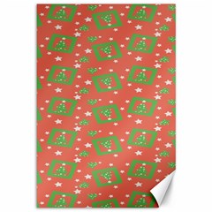 Christmas Textur Canvas 12  X 18  by artworkshop