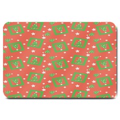 Christmas Textur Large Doormat by artworkshop