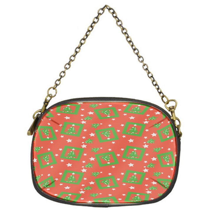 Christmas textur Chain Purse (One Side)