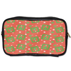 Christmas Textur Toiletries Bag (two Sides)