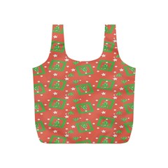 Christmas Textur Full Print Recycle Bag (s) by artworkshop