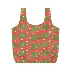 Christmas Textur Full Print Recycle Bag (m) by artworkshop