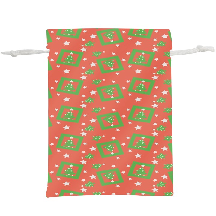 Christmas textur Lightweight Drawstring Pouch (XL)