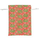 Christmas textur Lightweight Drawstring Pouch (XL) Back