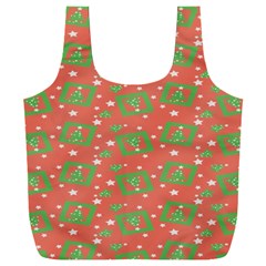 Christmas Textur Full Print Recycle Bag (xxl) by artworkshop