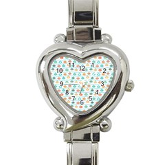 Christmas Textur Heart Italian Charm Watch by artworkshop