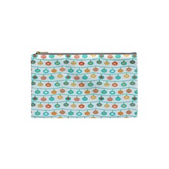 Christmas Textur Cosmetic Bag (small) by artworkshop