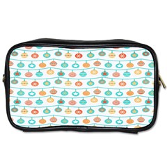 Christmas Textur Toiletries Bag (two Sides)