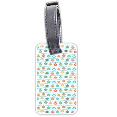 Christmas Textur Luggage Tag (one Side) by artworkshop