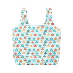 Christmas Textur Full Print Recycle Bag (m) by artworkshop