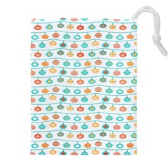 Christmas Textur Drawstring Pouch (4xl) by artworkshop