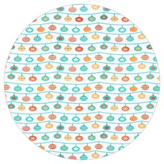 Christmas Textur Round Trivet by artworkshop