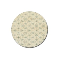 Christmas Textur 03 Rubber Round Coaster (4 Pack) by artworkshop