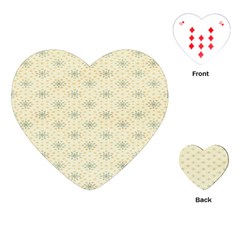 Christmas Textur 03 Playing Cards Single Design (heart)