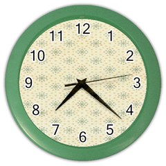 Christmas Textur 03 Color Wall Clock by artworkshop