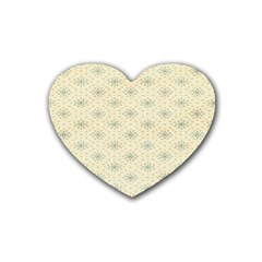 Christmas Textur 03 Rubber Coaster (heart) by artworkshop