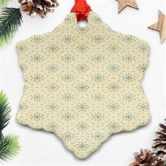 Christmas Textur 03 Snowflake Ornament (two Sides)