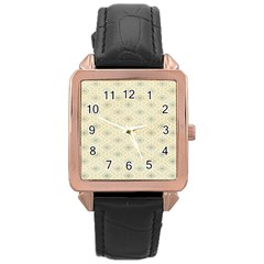 Christmas Textur 03 Rose Gold Leather Watch  by artworkshop