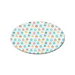 Christmas Textur 02 Sticker Oval (100 Pack) by artworkshop