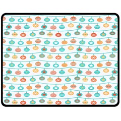 Christmas Textur 02 Double Sided Fleece Blanket (medium)  by artworkshop