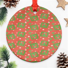 Christmas Textur 01 Ornament (round) by artworkshop