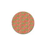 Christmas textur 01 Golf Ball Marker Front