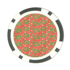 Christmas Textur 01 Poker Chip Card Guard (10 Pack) by artworkshop