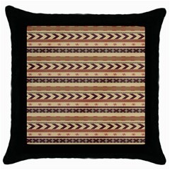 Christmas Textur 04 Throw Pillow Case (black) by artworkshop