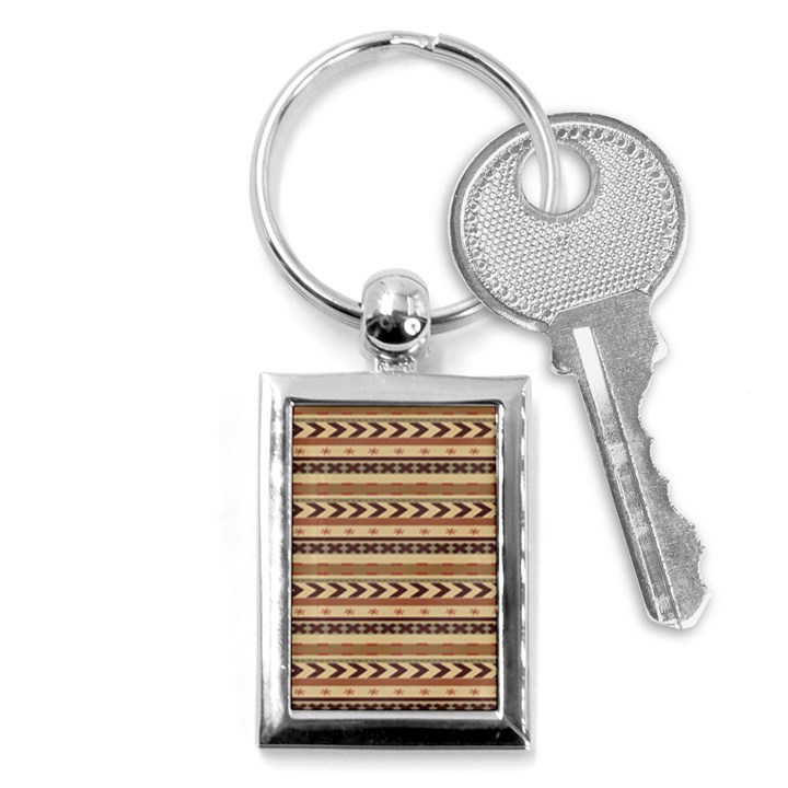 Christmas textur 04 Key Chain (Rectangle)