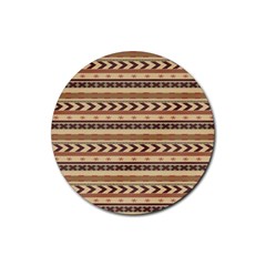 Christmas Textur 04 Rubber Coaster (round) by artworkshop