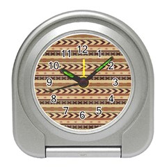 Christmas Textur 04 Travel Alarm Clock by artworkshop