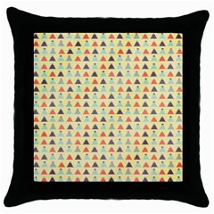 Christmas Textur 05 Throw Pillow Case (black) by artworkshop