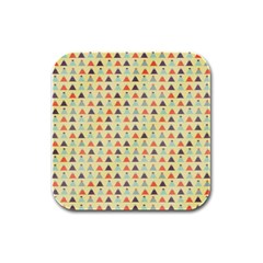 Christmas Textur 05 Rubber Square Coaster (4 Pack) by artworkshop