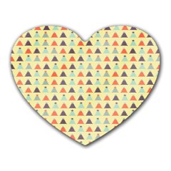 Christmas Textur 05 Heart Mousepad by artworkshop