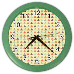 Christmas Textur 05 Color Wall Clock by artworkshop