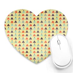 Christmas Textur 05 Heart Mousepad by artworkshop