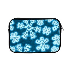 Snowflakes And Star Patterns Blue Frost Apple Ipad Mini Zipper Cases by artworkshop