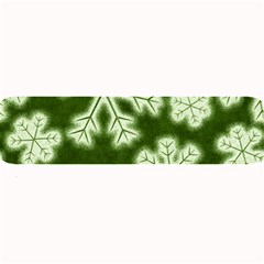 Snowflakes And Star Patterns Green Frost Large Bar Mat by artworkshop